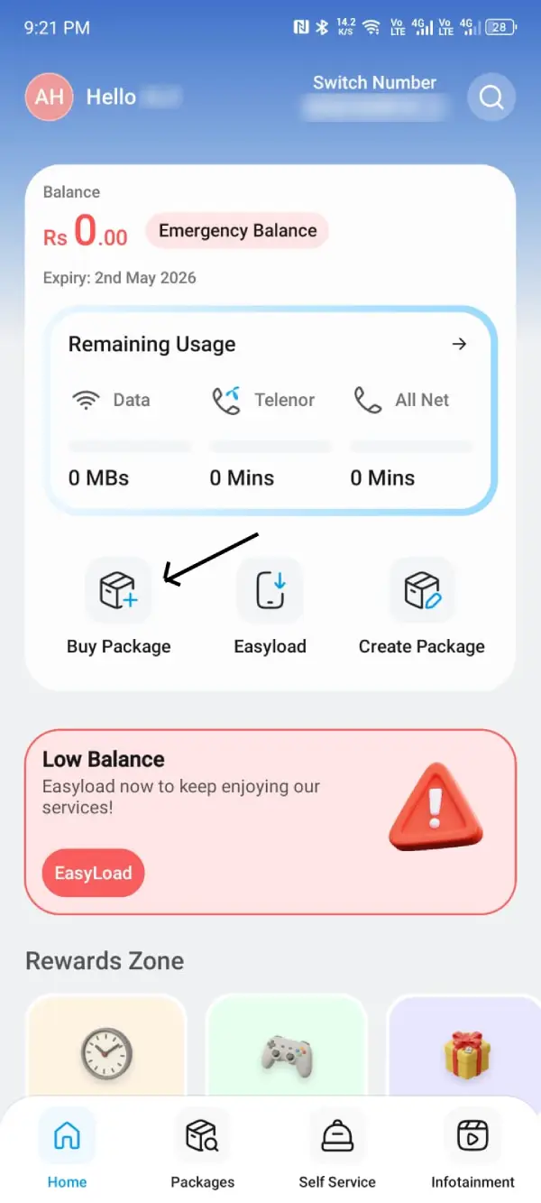 Activate Telenor Internet Package Through My Telenor App 2025